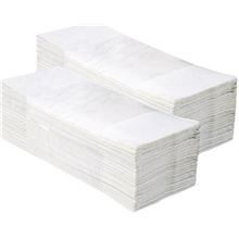 Skládané papírové ručníky  - classic, 1vrstvé, bílé, 5 000 ks