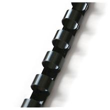 Plastové hřbety Q-Connect - 8 mm, černé, 100 ks