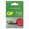 Alkalické baterie GP Super - AAA, LR03, 1,5V, 10 ks