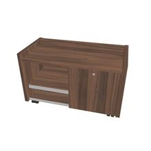 Mobilní kontejner Expo+ - pravý, ořech hnědý