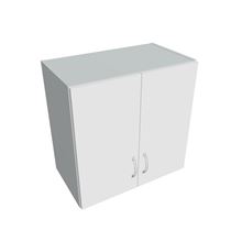 Horní skříňka Hobis KUHD 60 - bílá/šedá, dveře