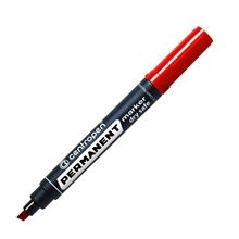 Permanentní popisovač Centropen 8516 - zkosený hrot, červený, 10 ks