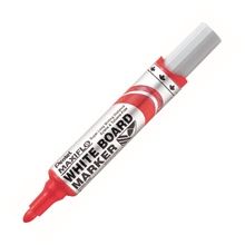 Popisovač na bílé tabule Pentel Maxiflo - kulatý hrot, červený
