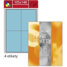 Univerzální etikety S&K Label - modré, 105 x 148 mm, 400 ks