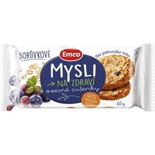 Ovesné sušenky Emco - borůvkové, 60 g