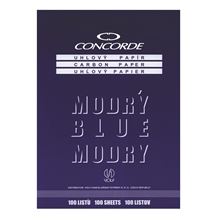 Uhlový papír Concorde A4 - 100 listů, modrý