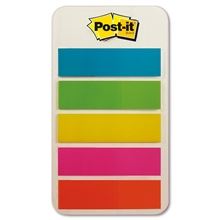 Záložky Post-it - 11,9 × 43,2 mm, mix 5 barev