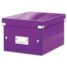 Krabice Click & Store Leitz WOW - A5, purpurová