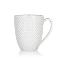 Hrnek Banquet Diamond Line - bílý, 410 ml