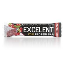 Proteinová tyčinka Nutrend - Excelent, černý rybíz s brusinkami, 85 g