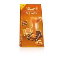 Čokoládové čtverečky Lindt Squares - mléčné s karamelem, 144 g