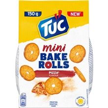 Slané krekry Tuc Bake Rolls mini - pizza, 150g