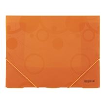 Desky s chlopněmi a gumičkou Neo Colori - A4, plastové, oranžové, 1 ks
