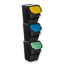 Odpadkové koše na tříděný odpad - 3 x 25 l