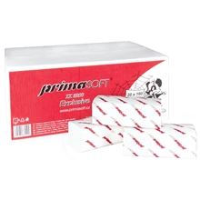Skládané papírové ručníky PrimaSOFT- 2vrstvé, bílé, 3200 ks