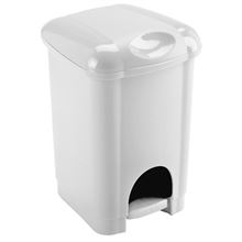 Odpadkový koš - bílý/béžový, plastový, 6 l