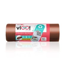 Pytle na odpadky ViGO  - 60 l , hnědé, 30 mic, 10 ks