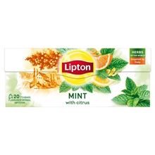 Bylinný čaj Lipton - máta a citrusové ovoce, 20x 1,3 g