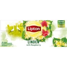 Bylinný čaj Lipton - lípa a malina, 20x 0,9 g