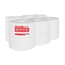 Toaletní papír jumbo PrimaSOFT - 2vrstvý, 190 mm, bílý, 12 rolí
