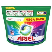 Kapsle na praní Ariel - color, 63 dávek