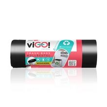 Pytle na odpadky viGO! - 60 l, černé, 28 mic, 10 ks
