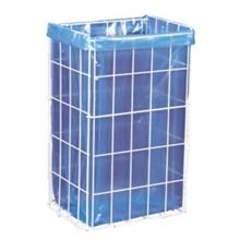 Drátěný odpadkový koš na papírové ručníky - 60L, bílý
