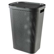 Koš na prádlo INFINITY - šedý, 60L