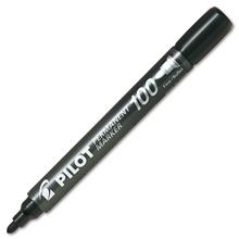 Permanentní popisovač Pilot 100 - kulatý hrot, černý