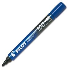 Permanentní popisovač Pilot 100 - kulatý hrot, modrý