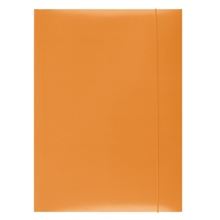 Papírové desky s gumičkou - A4, oranžové, 1 ks