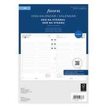 Náhradní náplň diáře Filofax - A5, den na 1 stranu, rok 2026