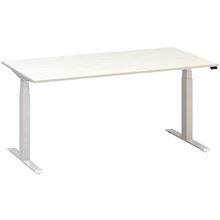 Výškově stavitelný stůl ALFA UP - 160 cm, bílý/bílý