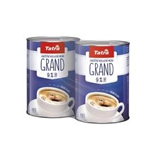 Zahuštěné mléko Tatra Grand - neslazené, 9%, plech, 2x 410g