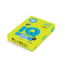 Barevný papír IQ Color A4 - NEOGN, fosforově zelený, 80 g/m2, 500 listů