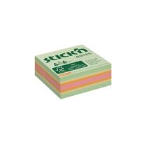 Samolepicí bloček v kostce Stick'n by Hopax FSC COC - 51 x 51 mm, lesní mix, 240 lístků