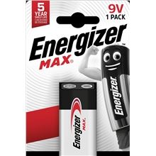Alkalická baterie Energizer Max - 9V, 6LR61, 1 ks