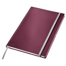 Zápisník Leitz Style A4 s tvrdými deskami - linkovaný, červený
