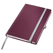 Zápisník Leitz Style A5 s tvrdými deskami - linkovaný, červený