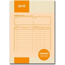 Dodací list Optys - A5, 100 listů