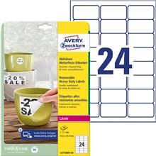 Velmi odolné polyesterové etikety snímatelné - bílé, 63,5 x 33,9 mm, 480 ks