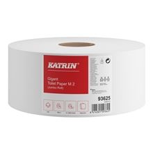 Toaletní  papír jumbo Katrin - M2, 2vrstvý, bílý recykl, 230 mm, 6 rolí