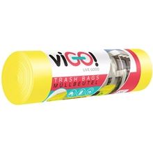Pytle na odpadky na tříděný odpad - žluté, 120 l, 40 mic, 8 ks