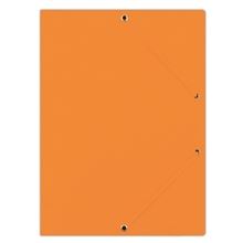Prešpánové desky s chlopněmi a gumičkou Donau - A4, oranžové, 1 ks