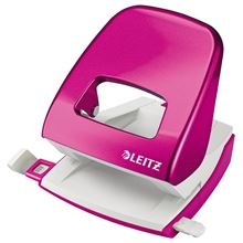 Děrovačka Leitz WOW NeXXt 5008 - 30 listů, kov, metalická růžová