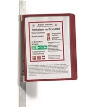 Magnetický držák VARIO WALL 5 vč. 5 kapes, červený