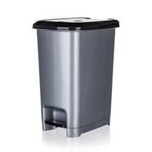 Odpadkový koš - nášlapný, šedý, 40 l