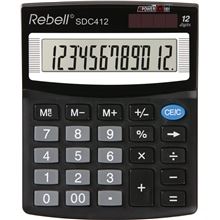 Stolní kalkulačka Rebell SDC412 - 12-míst, nakl. displej