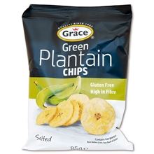 Banánové chipsy Grace - solené, bez lepku 85 g
