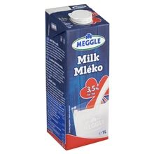 Trvanlivé mléko Meggle - plnotučné 3,5%, 1 l